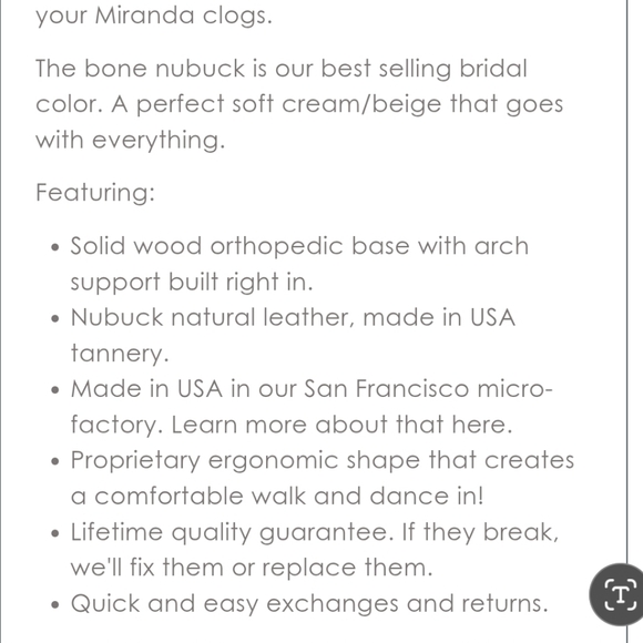 ***SOLD*** BRYR Miranda Peep Toe Mid Heel Clogs in Bone sz EU 35 / US 4.5-5 - Picture 10 of 11